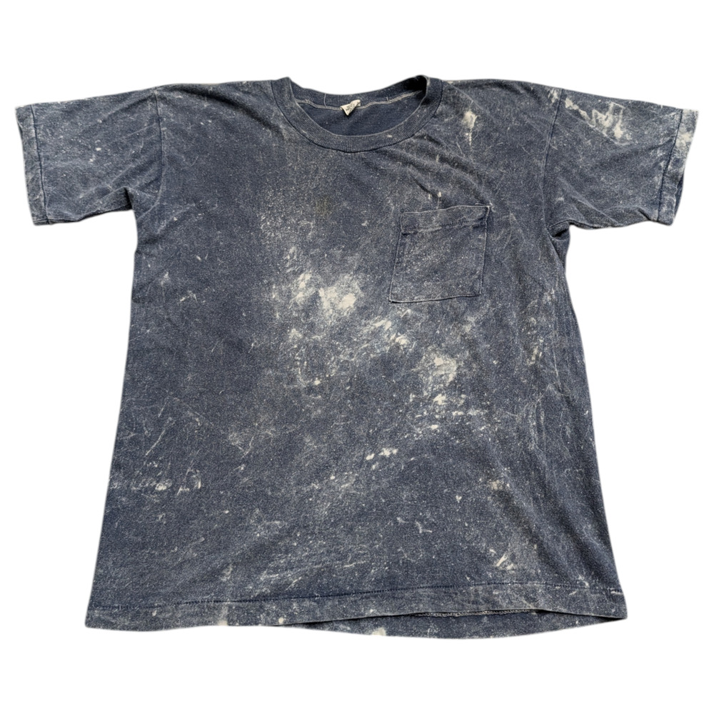 80's Stone Washed Blue Pocket T shirt